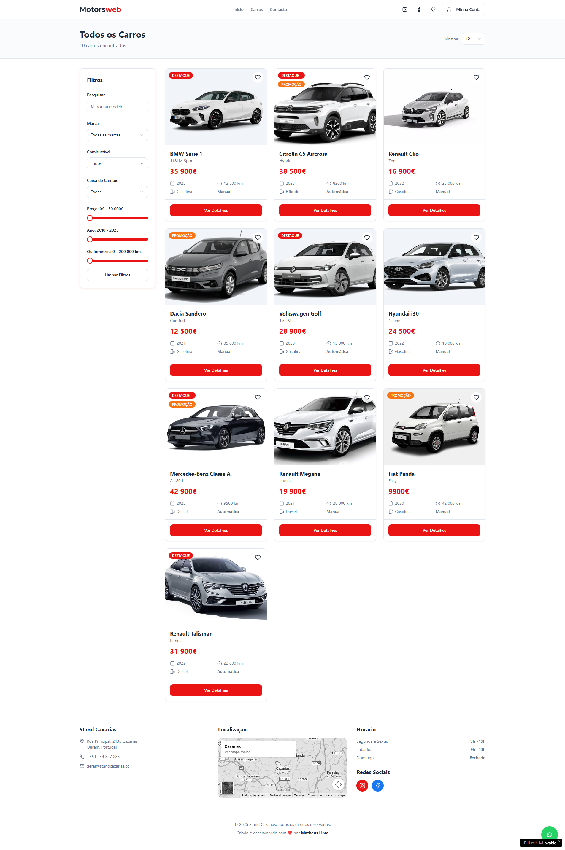 Motorsweb - Used Cars in Ourém